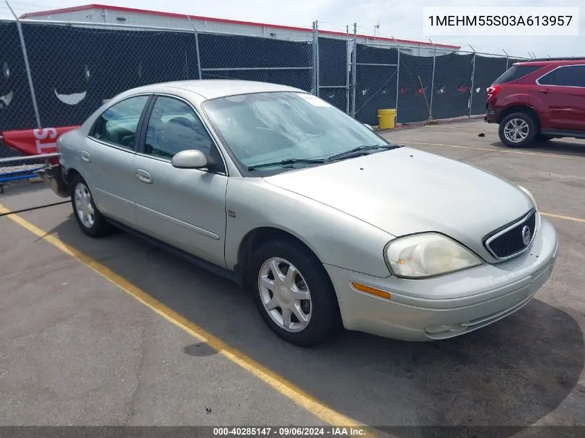 2003 Mercury Sable Ls Premium VIN: 1MEHM55S03A613957 Lot: 40285147