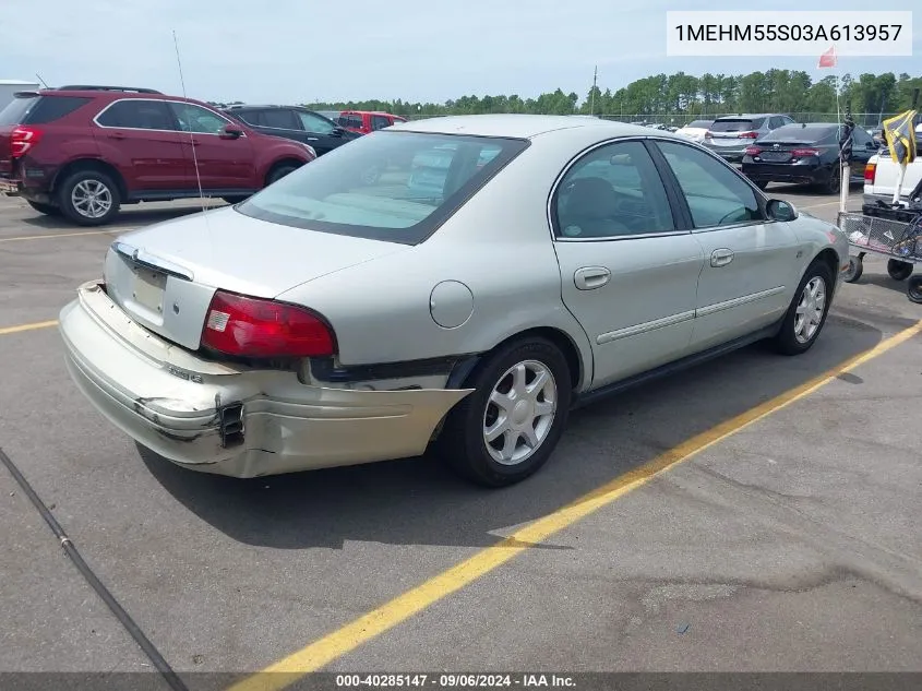 2003 Mercury Sable Ls Premium VIN: 1MEHM55S03A613957 Lot: 40285147