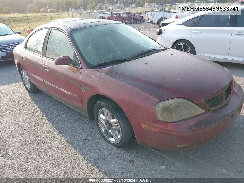 2003 Mercury Sable Ls Premium VIN: 1MEHM55S43G633741 Lot: 40306227