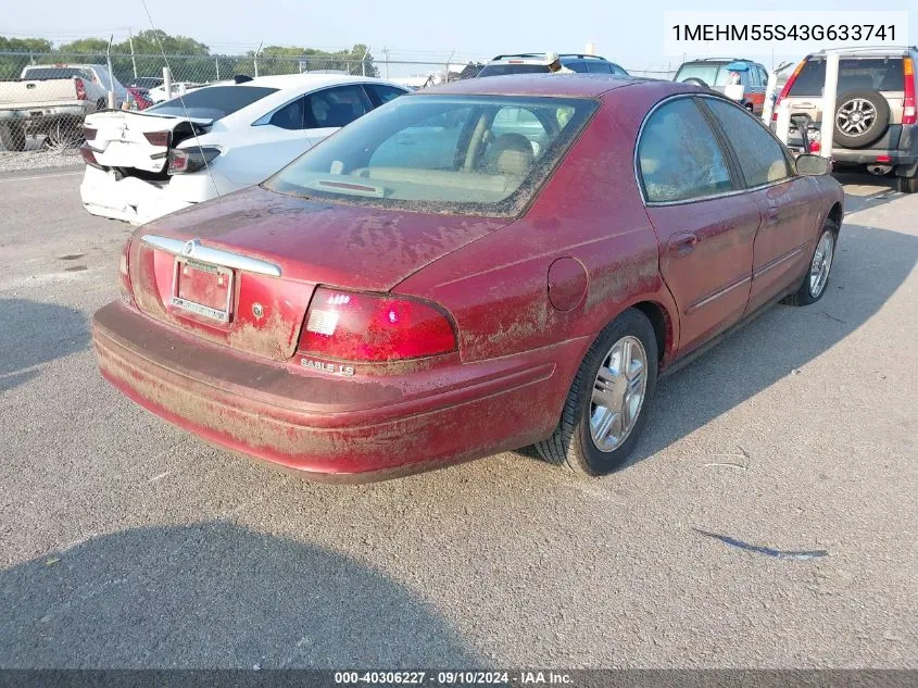 2003 Mercury Sable Ls Premium VIN: 1MEHM55S43G633741 Lot: 40306227