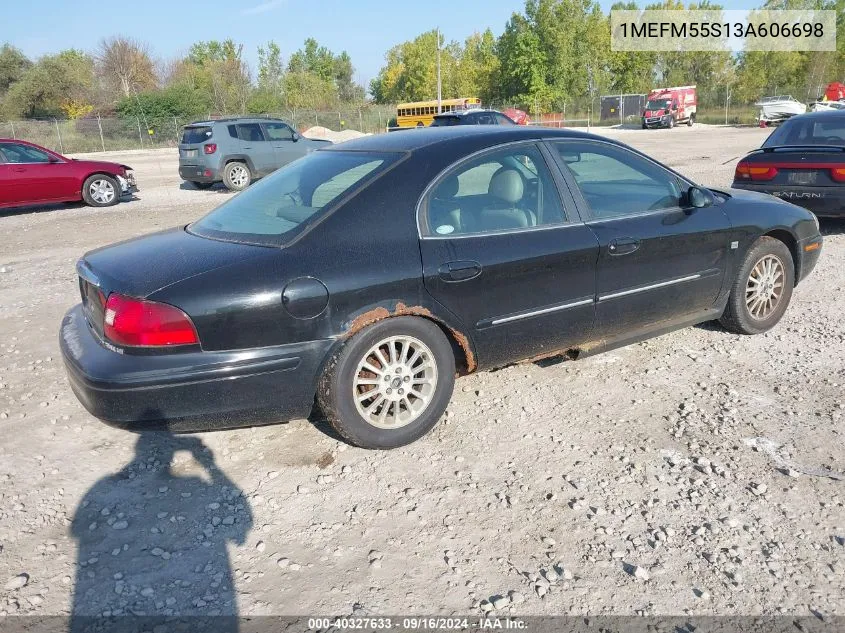 2003 Mercury Sable Ls Premium VIN: 1MEFM55S13A606698 Lot: 40327633