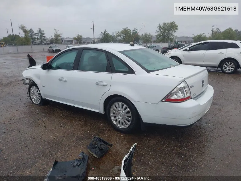 2008 Mercury Sable VIN: 1MEHM40W68G621618 Lot: 40319936