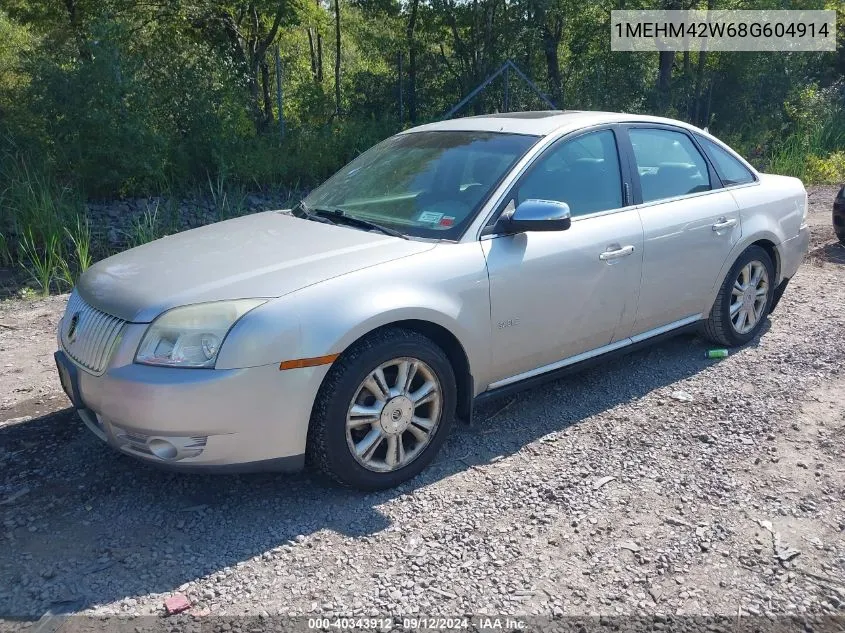 2008 Mercury Sable Premier VIN: 1MEHM42W68G604914 Lot: 40343912