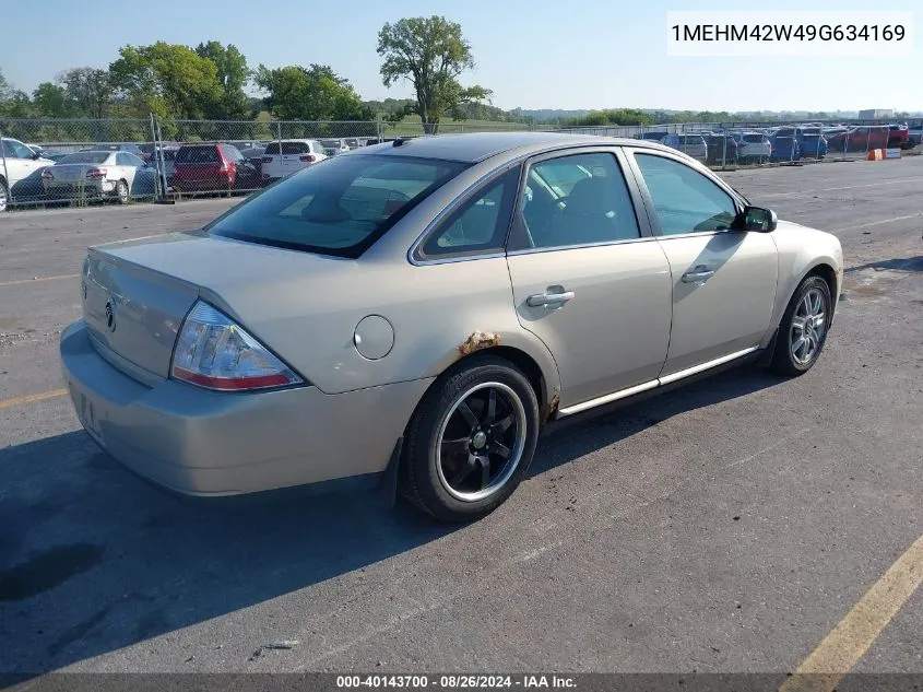 2009 Mercury Sable Premier VIN: 1MEHM42W49G634169 Lot: 40143700