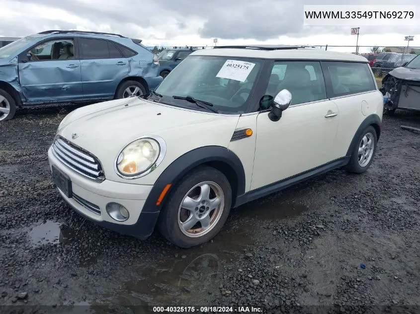 2009 Mini Cooper Clubman Clubman VIN: WMWML33549TN69279 Lot: 40325175