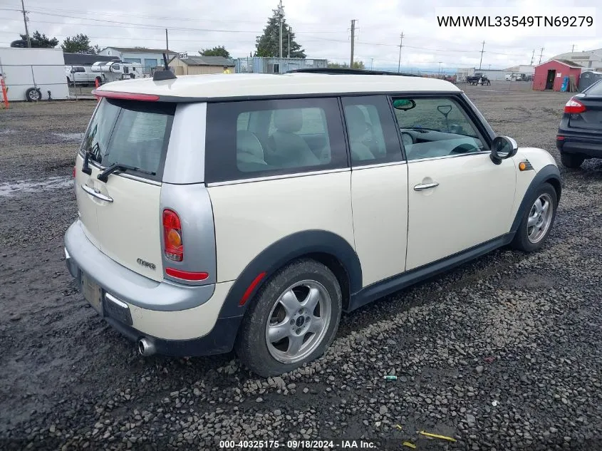 2009 Mini Cooper Clubman Clubman VIN: WMWML33549TN69279 Lot: 40325175