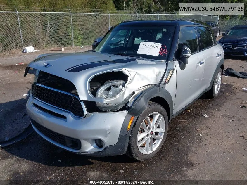 WMWZC3C54BWL79136 2011 Mini Cooper S Countryman