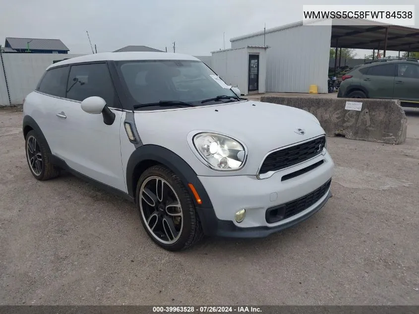 WMWSS5C58FWT84538 2015 Mini Paceman Cooper S