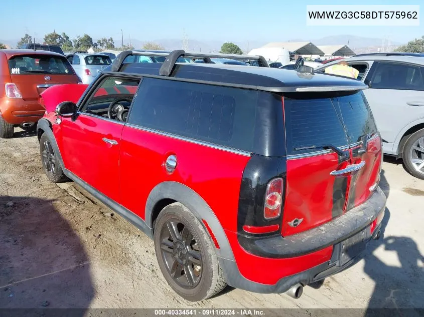 2013 Mini Clubman Cooper S VIN: WMWZG3C58DT575962 Lot: 40334541