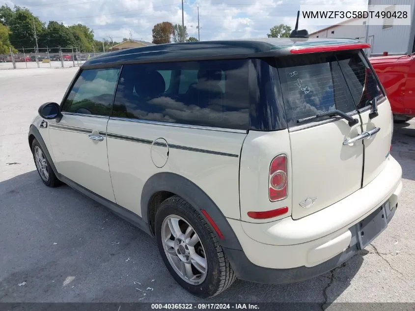 2013 Mini Clubman Cooper VIN: WMWZF3C58DT490428 Lot: 40365322