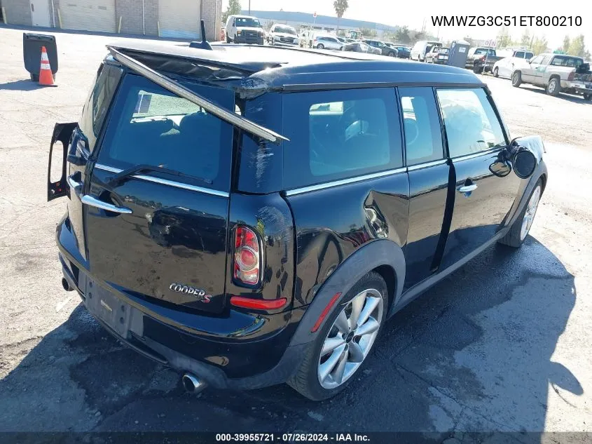 2014 Mini Clubman Cooper S VIN: WMWZG3C51ET800210 Lot: 39955721