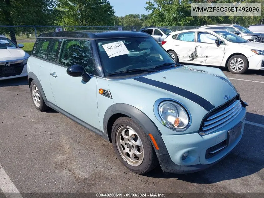 2014 Mini Clubman Cooper VIN: WMWZF3C56ET492096 Lot: 40250619