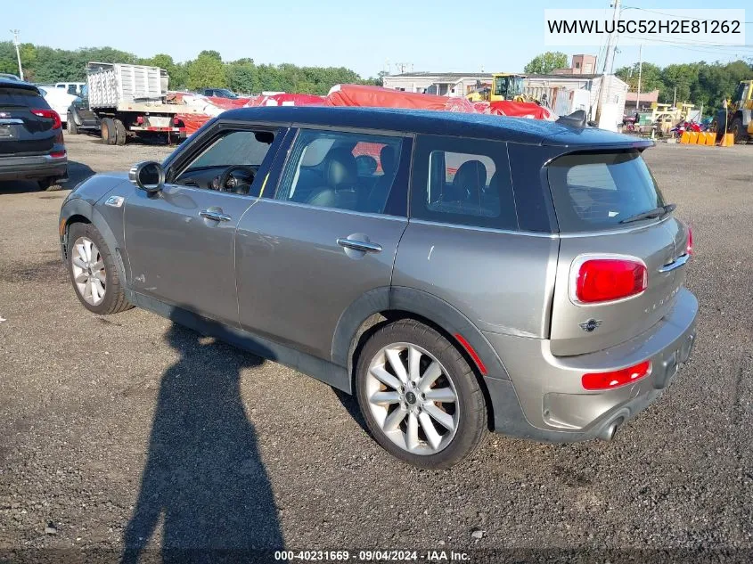 2017 Mini Clubman Cooper S VIN: WMWLU5C52H2E81262 Lot: 40231669