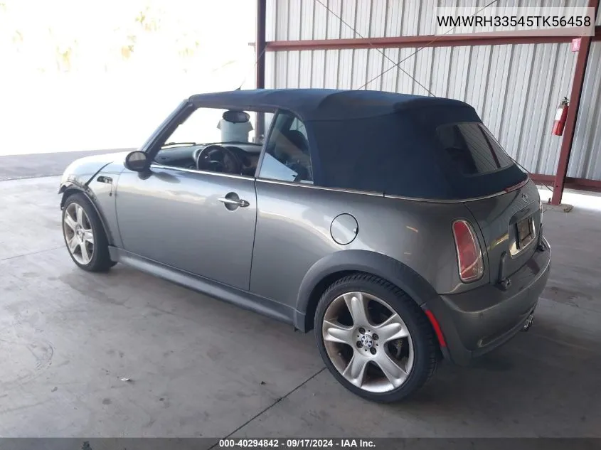 WMWRH33545TK56458 2005 Mini Cooper S