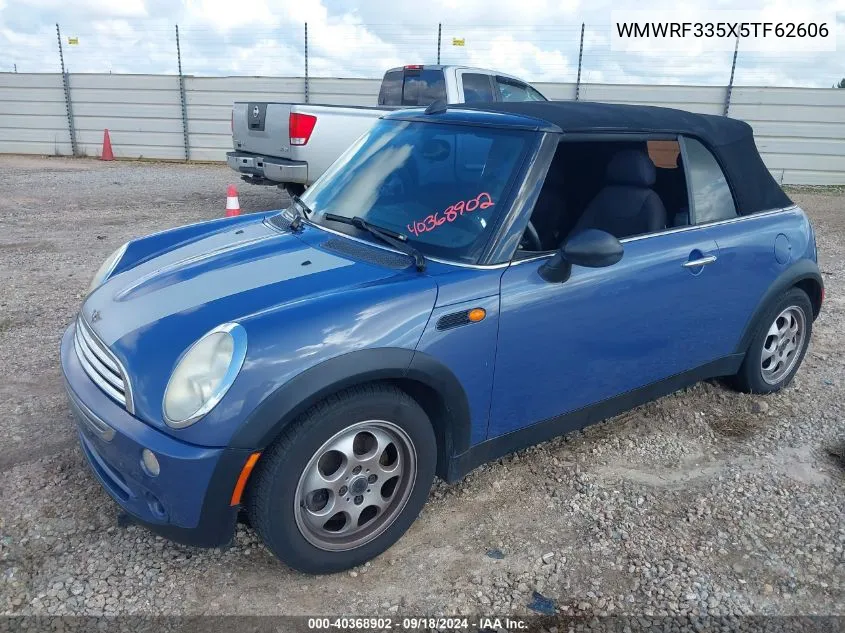 2005 Mini Cooper VIN: WMWRF335X5TF62606 Lot: 40368902