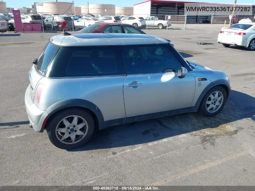 2006 Mini Cooper VIN: WMWRC33536TJ77282 Lot: 40363718