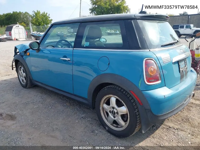 WMWMF33579TW78584 2009 Mini Cooper Hardtop