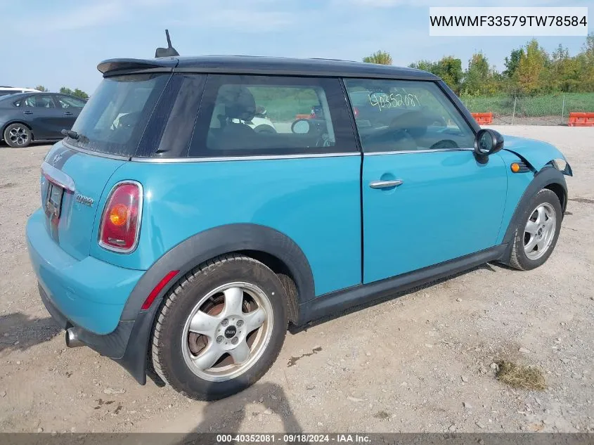 WMWMF33579TW78584 2009 Mini Cooper Hardtop