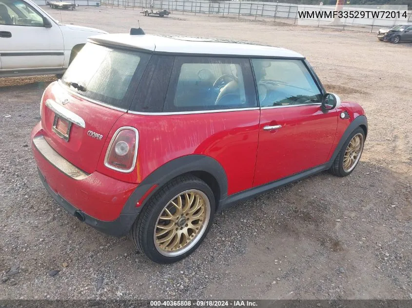 2009 Mini Cooper VIN: WMWMF33529TW72014 Lot: 40365808