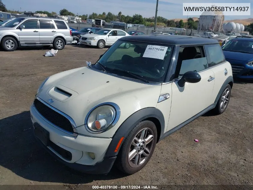 2011 Mini Cooper S VIN: WMWSV3C55BTY14937 Lot: 40379100