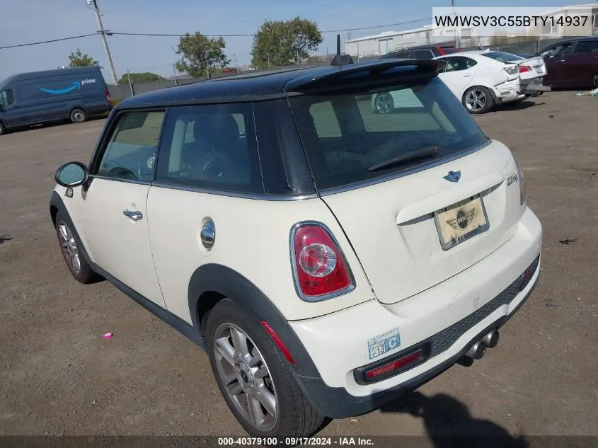 2011 Mini Cooper S VIN: WMWSV3C55BTY14937 Lot: 40379100