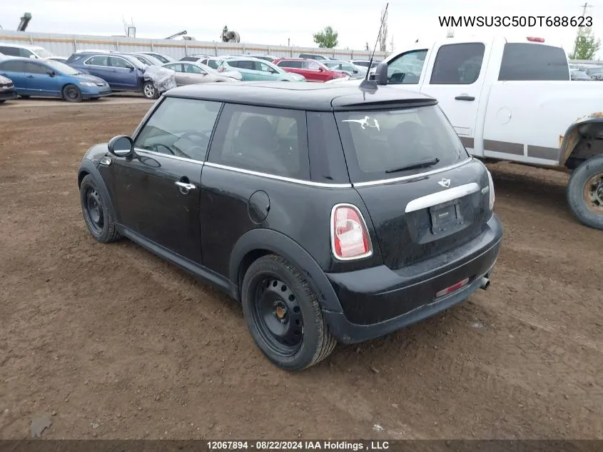 2013 Mini Cooper VIN: WMWSU3C50DT688623 Lot: 12067894