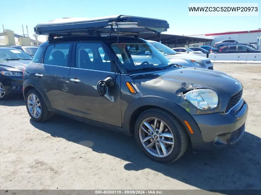 2013 Mini Countryman Cooper S VIN: WMWZC3C52DWP20973 Lot: 40300119