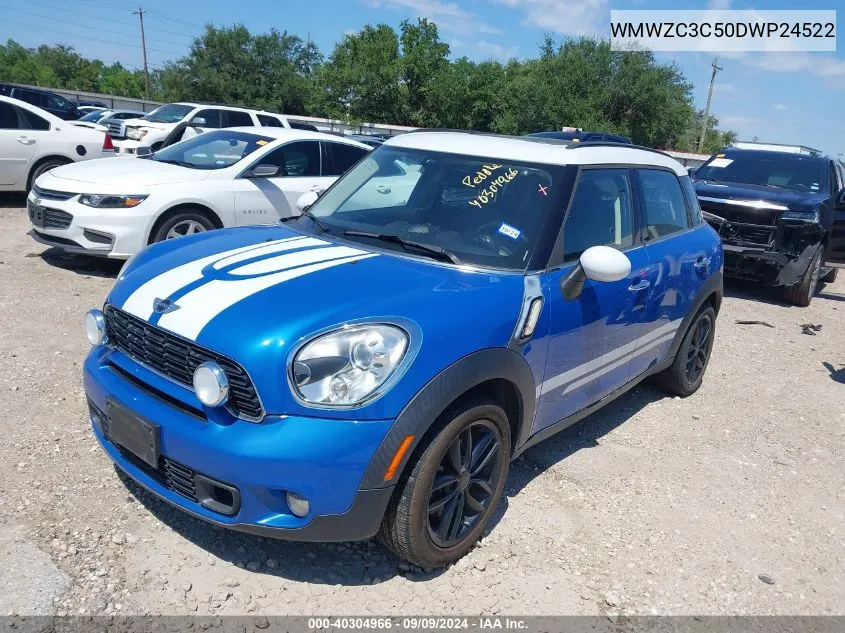 2013 Mini Countryman Cooper S VIN: WMWZC3C50DWP24522 Lot: 40304966