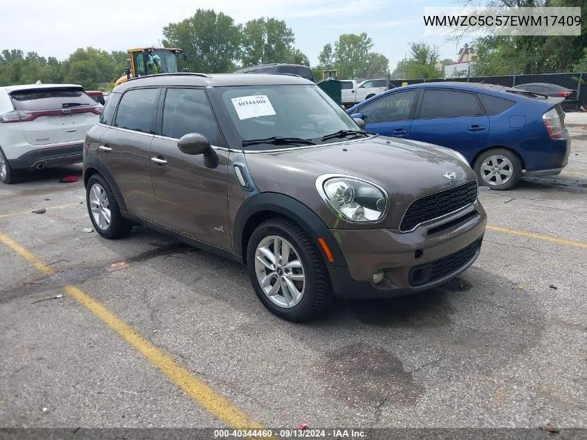 WMWZC5C57EWM17409 2014 Mini Countryman Cooper S