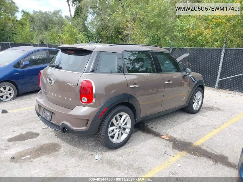 WMWZC5C57EWM17409 2014 Mini Countryman Cooper S