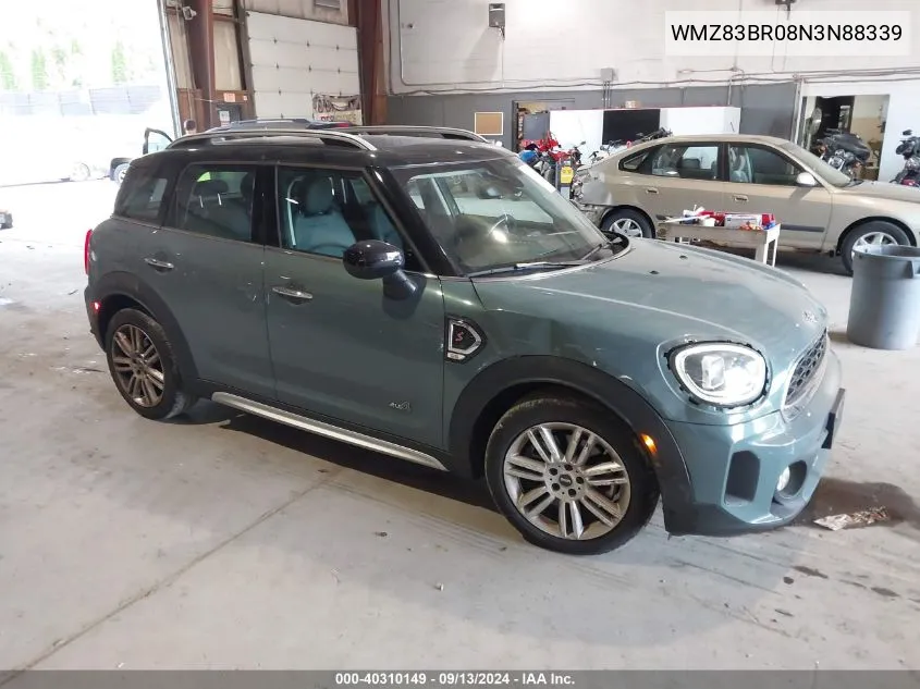 2022 Mini Countryman Cooper S VIN: WMZ83BR08N3N88339 Lot: 40310149