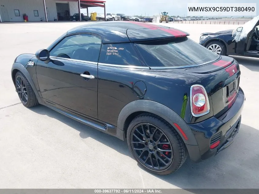 2013 Mini Coupe John Cooper Works VIN: WMWSX9C59DT380490 Lot: 39637792