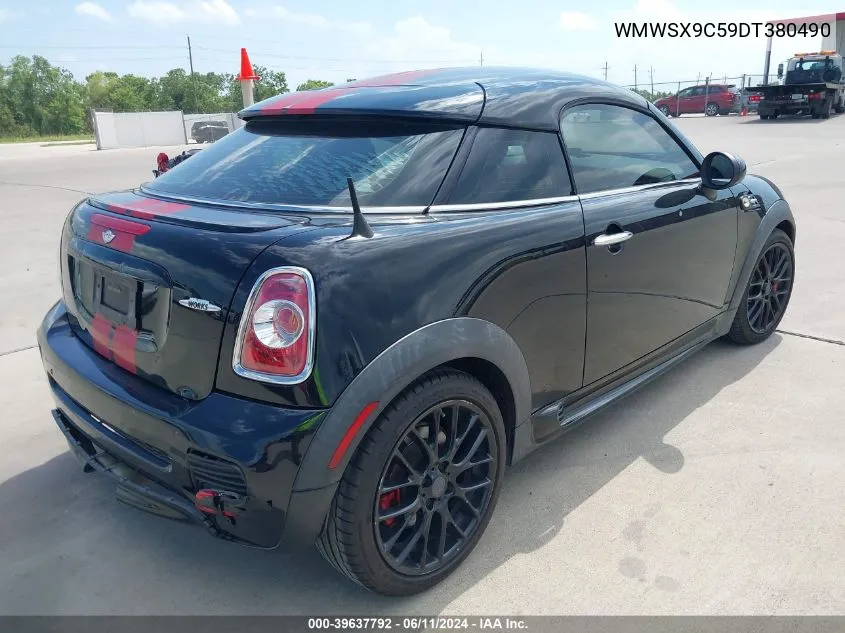 2013 Mini Coupe John Cooper Works VIN: WMWSX9C59DT380490 Lot: 39637792