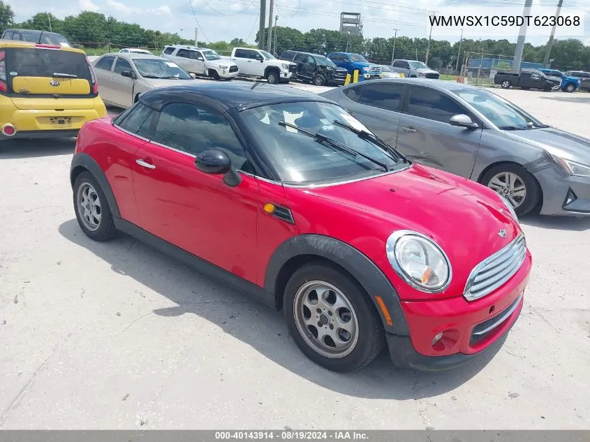 2013 Mini Coupe Cooper VIN: WMWSX1C59DT623068 Lot: 40143914