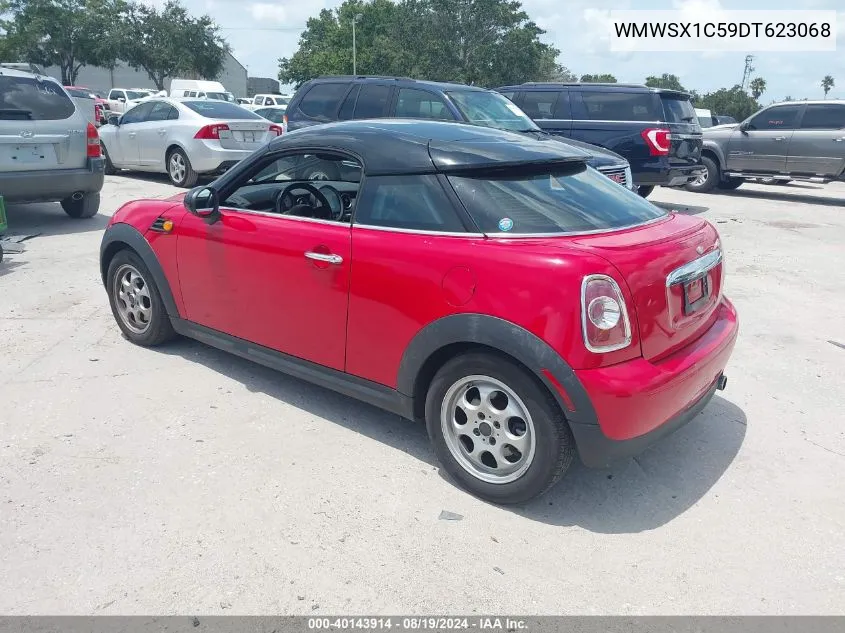 2013 Mini Coupe Cooper VIN: WMWSX1C59DT623068 Lot: 40143914