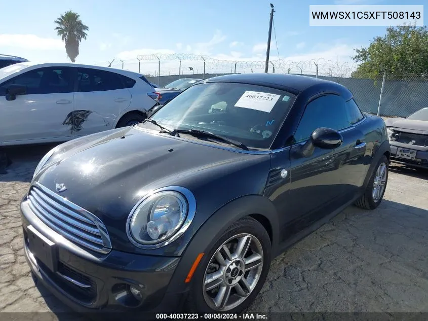 WMWSX1C5XFT508143 2015 Mini Coupe Cooper