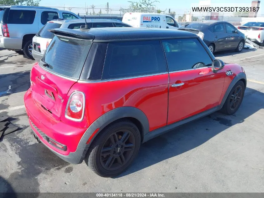 WMWSV3C53DT393187 2013 Mini Hardtop Cooper S