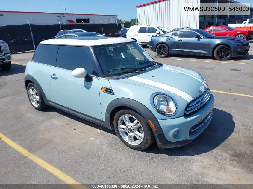 2013 Mini Hardtop Cooper VIN: WMWSU3C50DT546000 Lot: 40148330