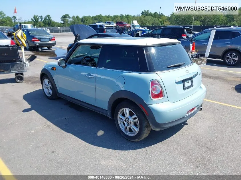 2013 Mini Hardtop Cooper VIN: WMWSU3C50DT546000 Lot: 40148330