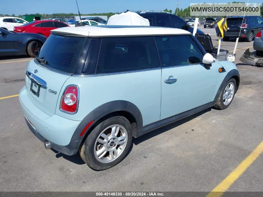 2013 Mini Hardtop Cooper VIN: WMWSU3C50DT546000 Lot: 40148330