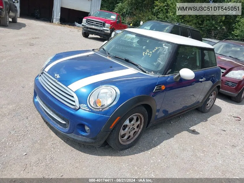 2013 Mini Hardtop Cooper VIN: WMWSU3C51DT545051 Lot: 40174411