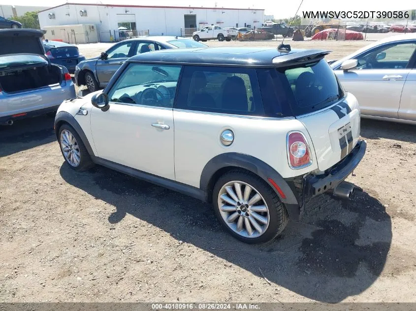 2013 Mini Hardtop Cooper S VIN: WMWSV3C52DT390586 Lot: 40180916