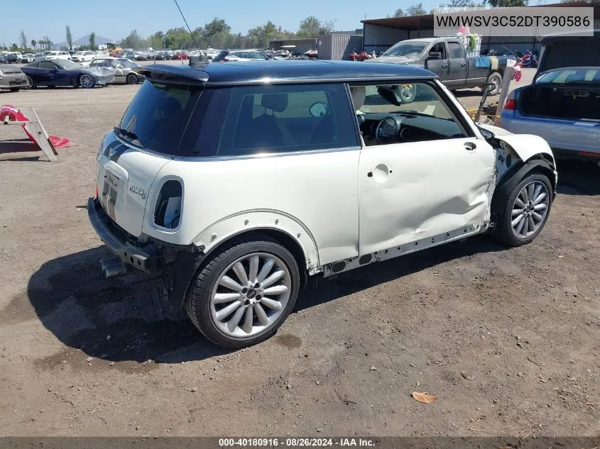 2013 Mini Hardtop Cooper S VIN: WMWSV3C52DT390586 Lot: 40180916