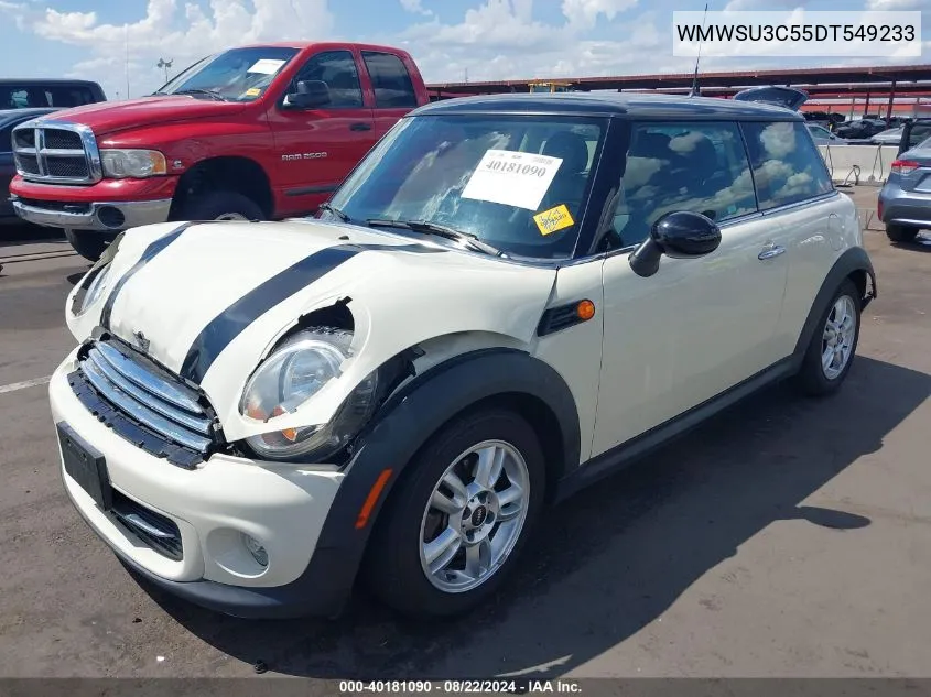 2013 Mini Hardtop Cooper VIN: WMWSU3C55DT549233 Lot: 40181090