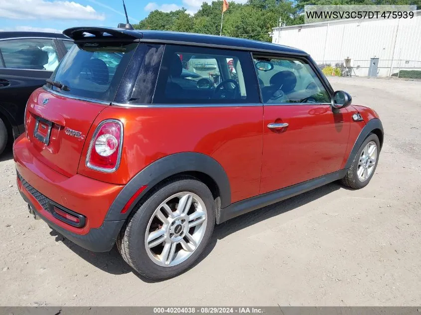 2013 Mini Hardtop Cooper S VIN: WMWSV3C57DT475939 Lot: 40204038