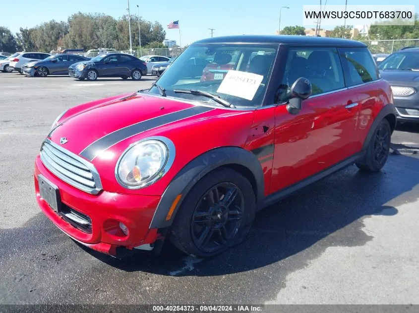 2013 Mini Hardtop Cooper VIN: WMWSU3C50DT683700 Lot: 40254373