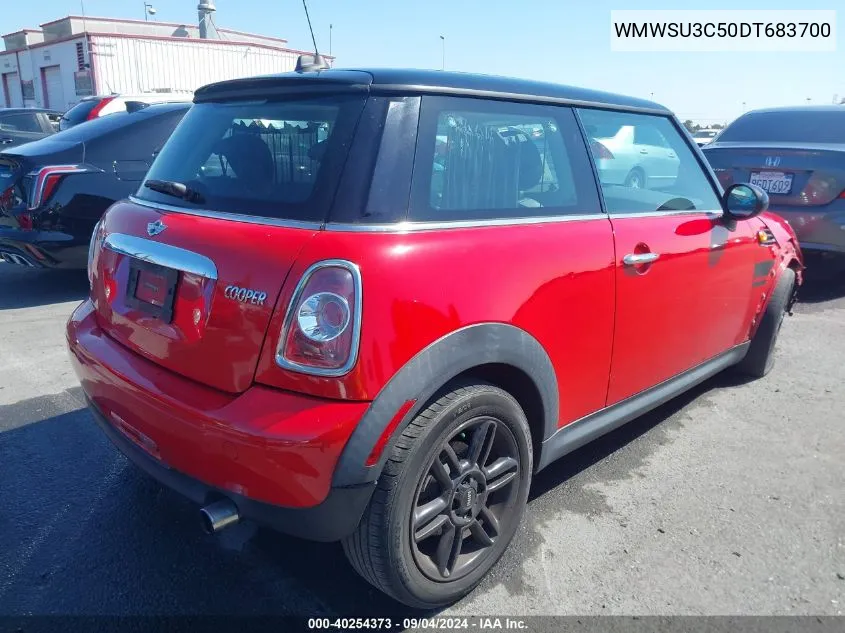 2013 Mini Hardtop Cooper VIN: WMWSU3C50DT683700 Lot: 40254373