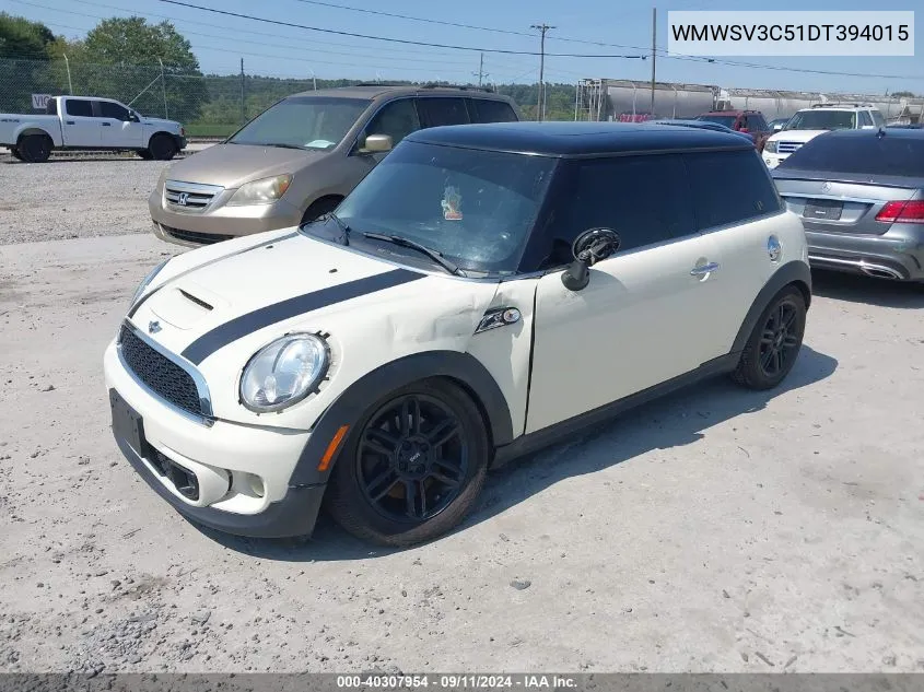 WMWSV3C51DT394015 2013 Mini Hardtop Cooper S