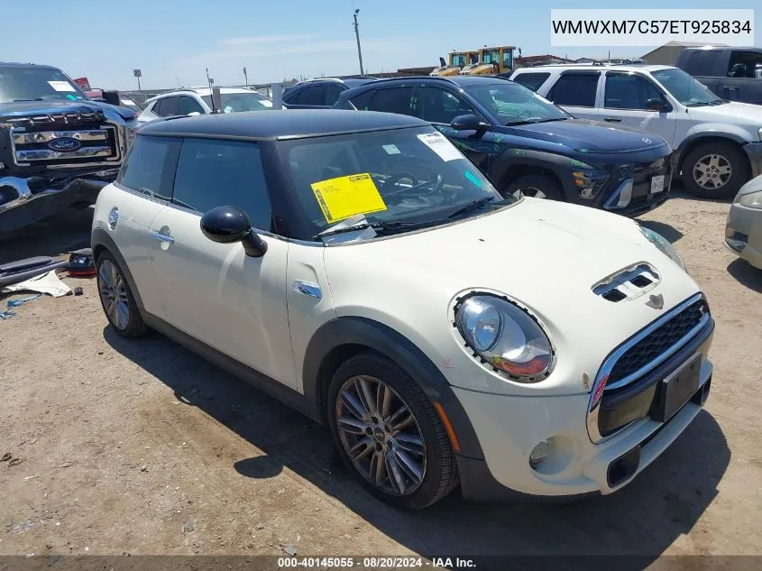 2014 Mini Hardtop S VIN: WMWXM7C57ET925834 Lot: 40145055