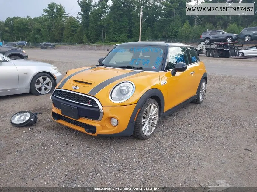 2014 Mini Hardtop Cooper S VIN: WMWXM7C55ET987457 Lot: 40188723